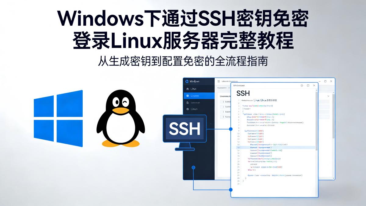 Windows 下通过 SSH 密钥免密登录 Linux 服务器完整教程